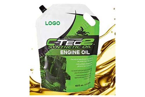 engine oil spout pouch